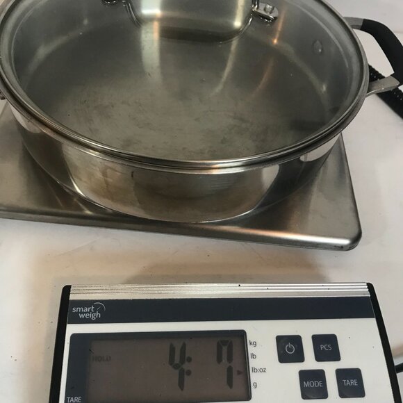 Cooking with Calphalon 3 Qt. 10" Stainless Steel Sauté Pan / Skillet with Lid - Picture 5 of 7